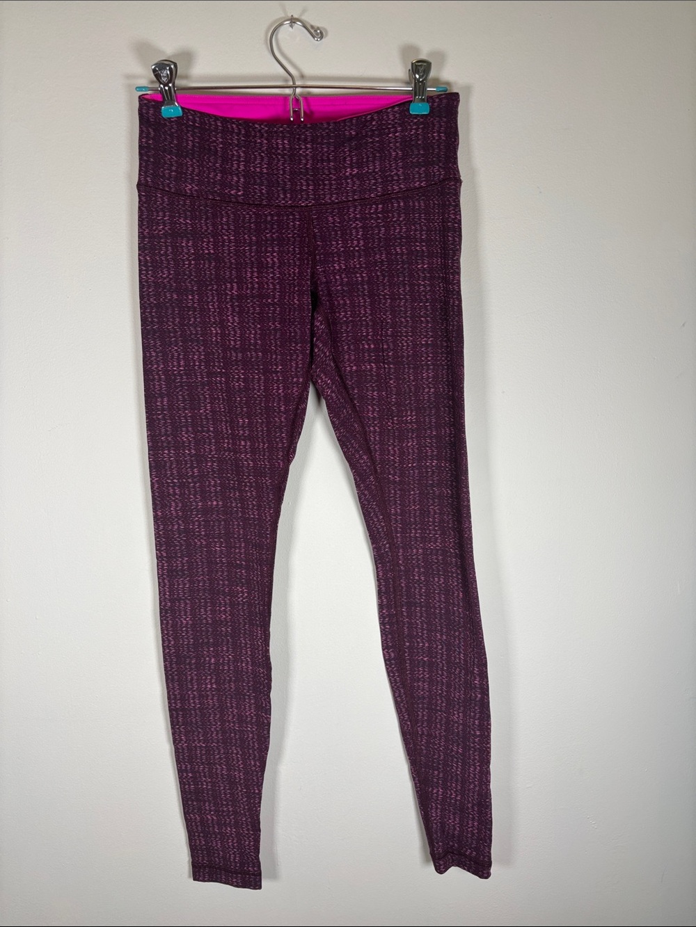 Lululemon Ziggy Wee Full Length Leggings – August Glo / Raspberry Glo Light – Es